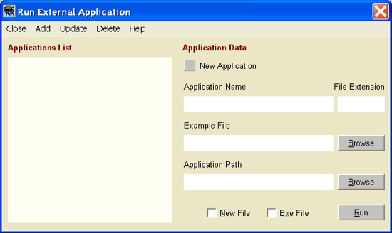 Uncertainty Sidekick Pro Measurement Uncertainty Analysis Software - Run External Application Screen