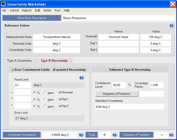 Uncertainty Sidekick Pro Measurement Uncertainty Analysis Software - Other Error Worksheet 