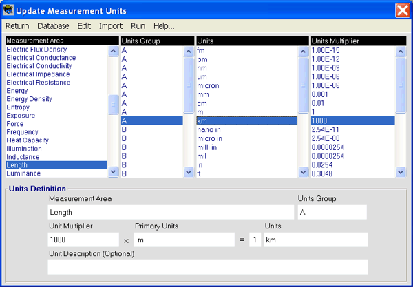 Uncertainty Sidekick Pro Measurement Uncertainty Analysis Software - Measurement Units Database